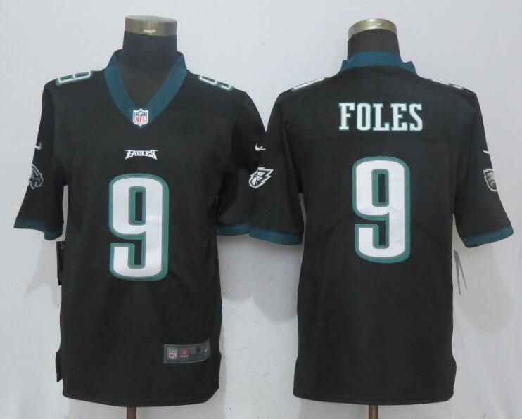 Men Philadelphia Eagles #9 Foles Black 2017 Vapor Untouchable NEW Nike Limited Playey NFL Jerseys->->NFL Jersey